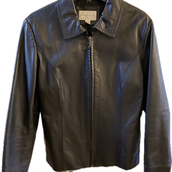 Worthington Jackets & Blazers - Worthington Black Leather Jacket